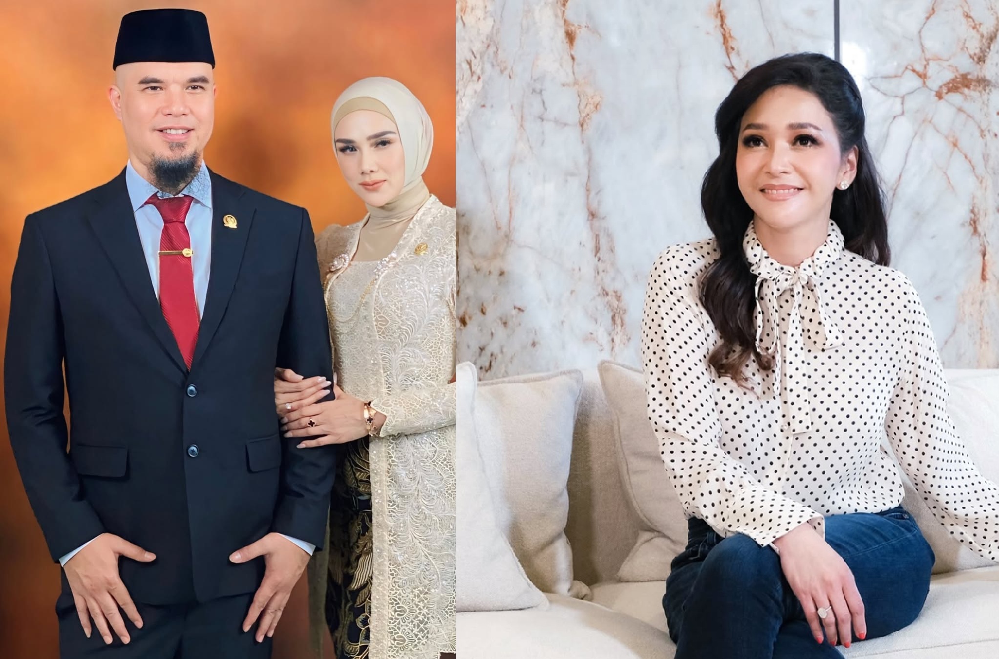 Ahmad Dhani Mulan Jameela dan Maia Estianty.