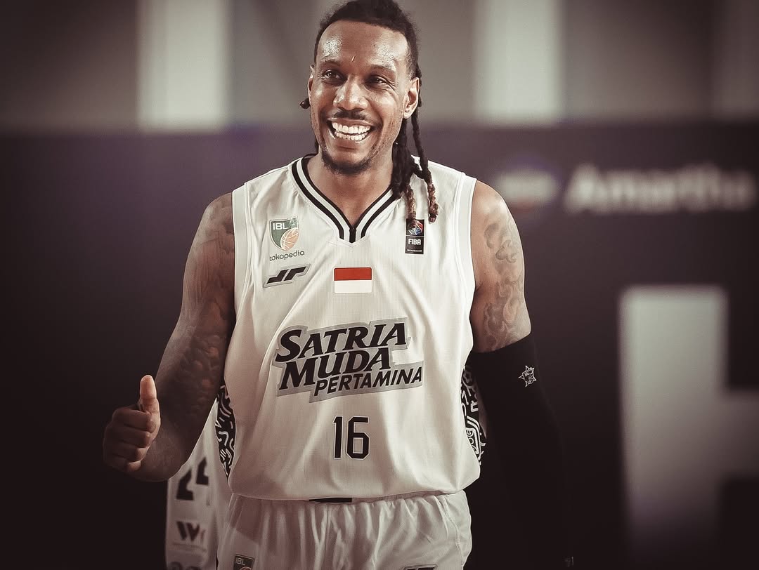 Potret Jarred Shaw saat masih bermain di club Satria Muda Pertamina Jakarta