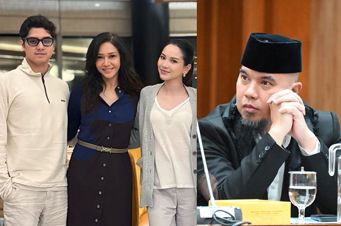 Potret kebersamaan Al Ghazali, Maia Estianty, Alyssa Daguise, dan Ahmad Dhani.