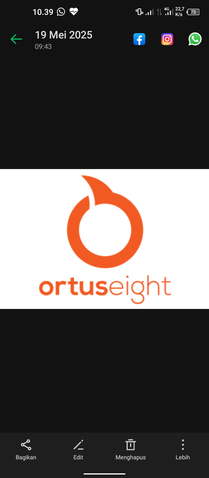 Logo resmi brand lokal Ortuseight