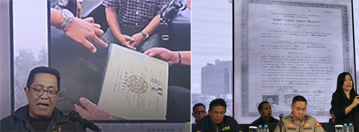 Polemik Ijazah Palsu,  Polisi Memastikan Keaslian Ijazah Presiden ke 7 RI Joko Widodo