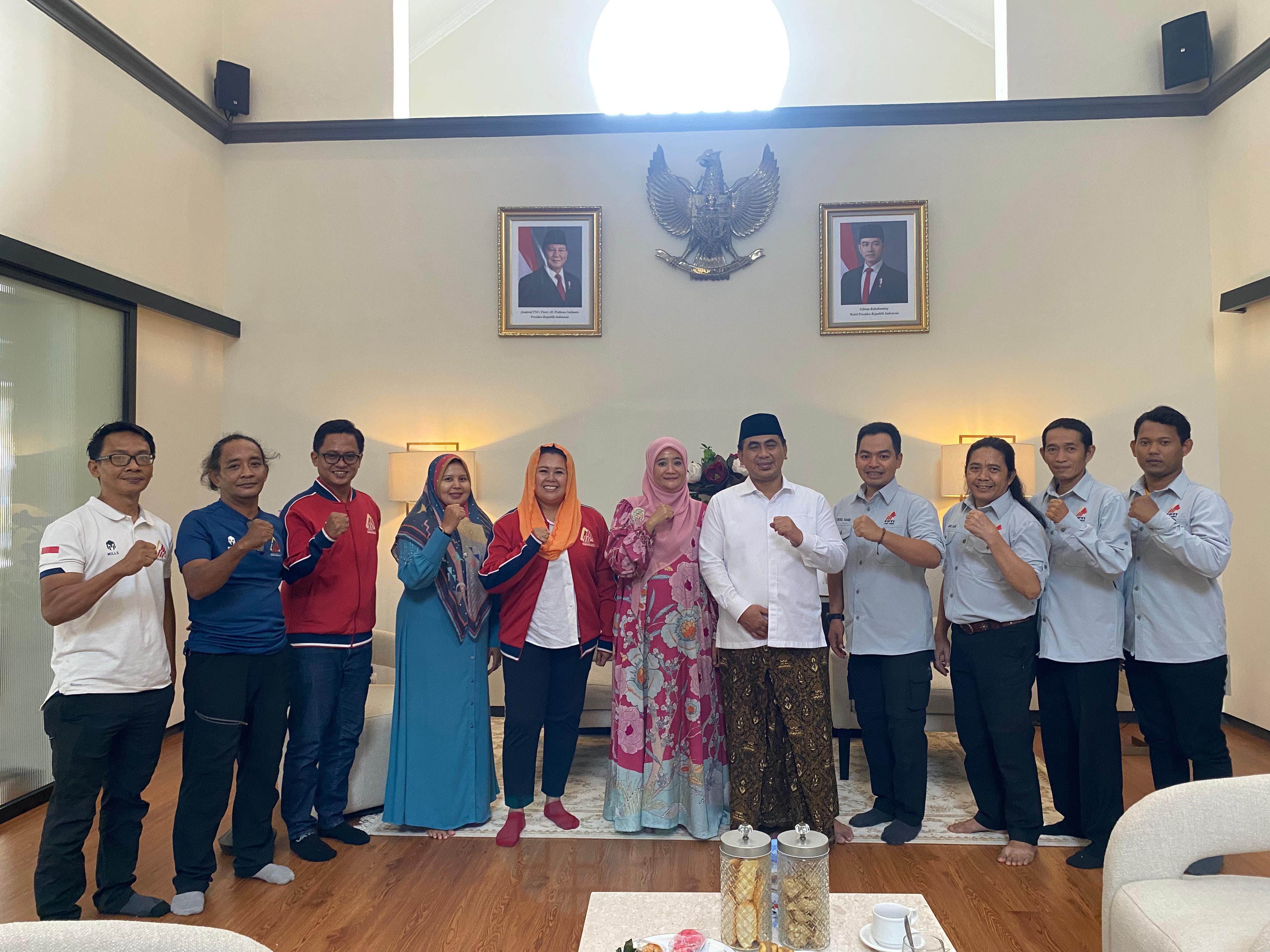 Ketua FPTI Jawa Tengah Abdul Hamid&nbsp;dan ketua umum FPTI Yenni Wahid melakukan audiensi dengan wakil gubernur Jateng Taj Yasin di rumah dinasnya, Sabtu (24/5) kemarin.