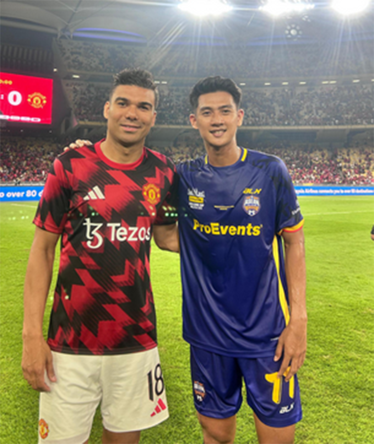 Sosok Malik Risaldi Gelandang Timnas Indonesia yang Jebol Gawang MU dalam Laga Pertandingan Manchester United vs ASEAN All-Stars