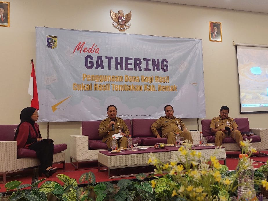 Media Gathering terkait DBHCHT di Hotel Amantis Demak. (Wahibpribadi)