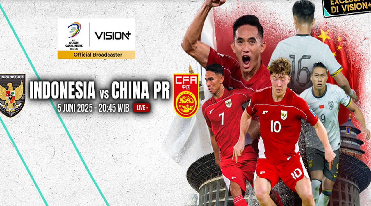 Nonton Live Streaming Indonesia VS China, Berikut Linknya