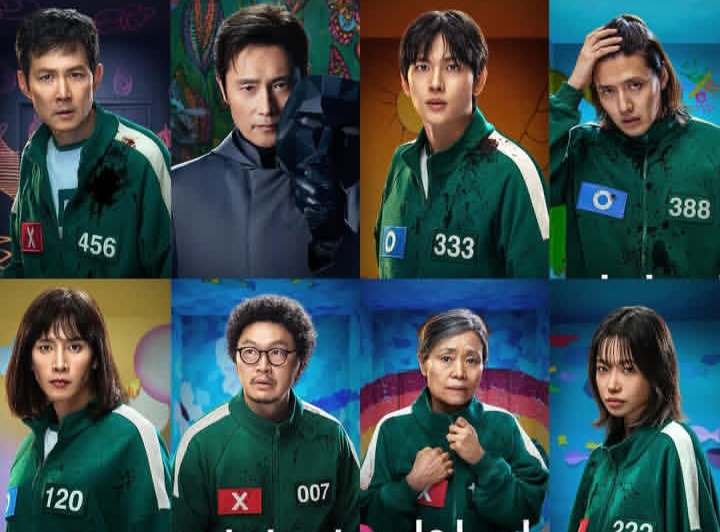 Netflix Rilis Poster Karakter Utama Drama Squid Game season akhir