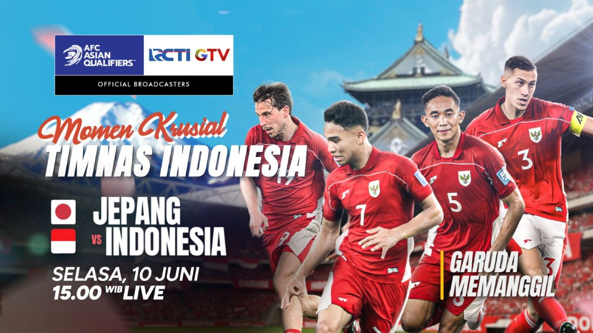 Tinggal Klik, Berikut Link Live Streaming Indonesia VS Jepang, Kick Off Nanti Sore