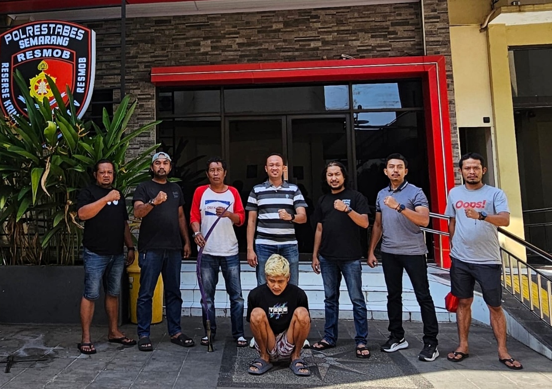 Pelaku diringkus anggota gabungan jajaran Polrestabes Semarang