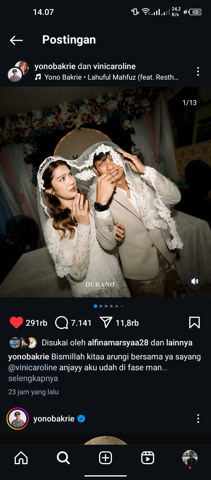 Komika Yono Bakrie resmi menikah