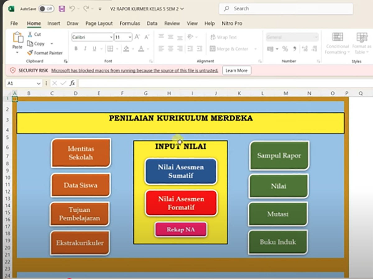 Begini Cara Mengedit, Menghitung Nilai Raport Kurikulum Merdeka (Hasil Belajar Peserta Didik)