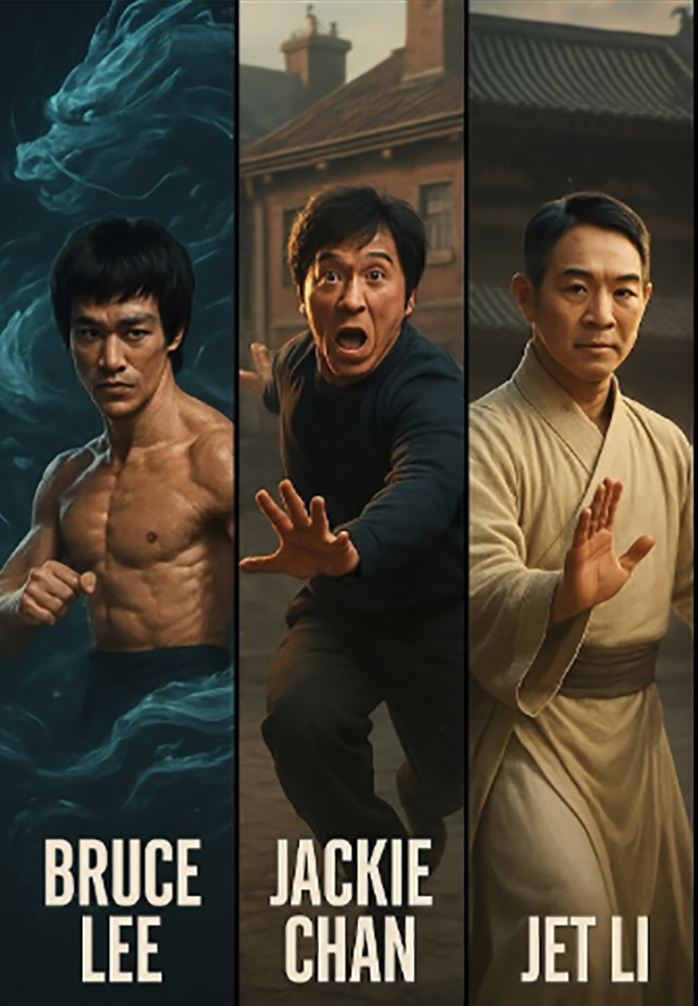 Film Kung Fu Klasik dari Bruce Lee, Jackie Chan, dan Jet Li Dibuat Ulang dengan Teknologi AI