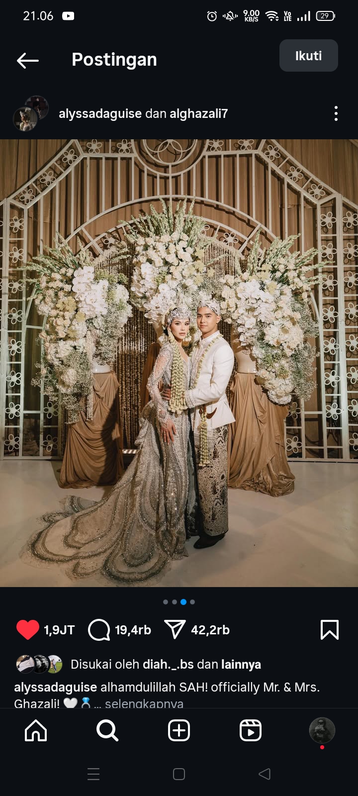 Hubungan asmara Al Ghazali dan Alyssa Daguise di masa lalu ternyata tak selalu mulus
