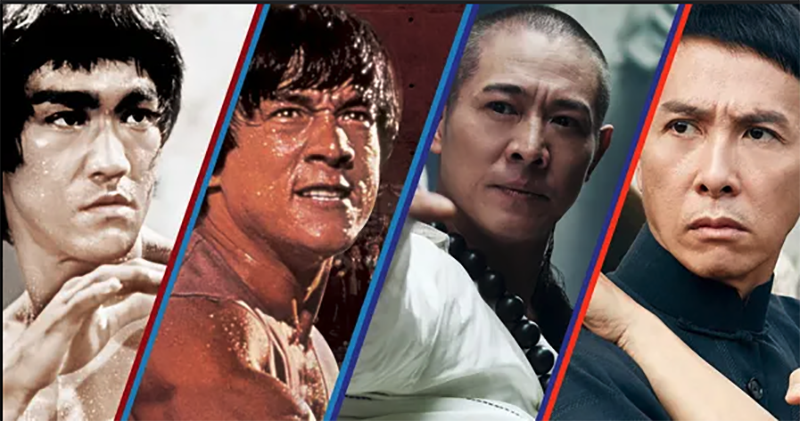 Bruce Lee, Jackie Chan, dan Jet Li