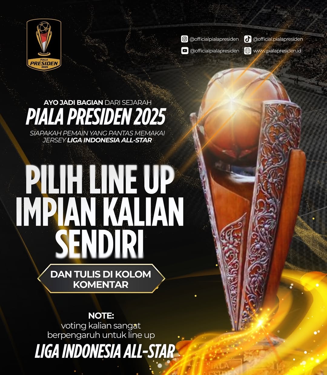 Berikut daftar lengkap 55 nama nominasi pemain Liga Indonesia All Stars: