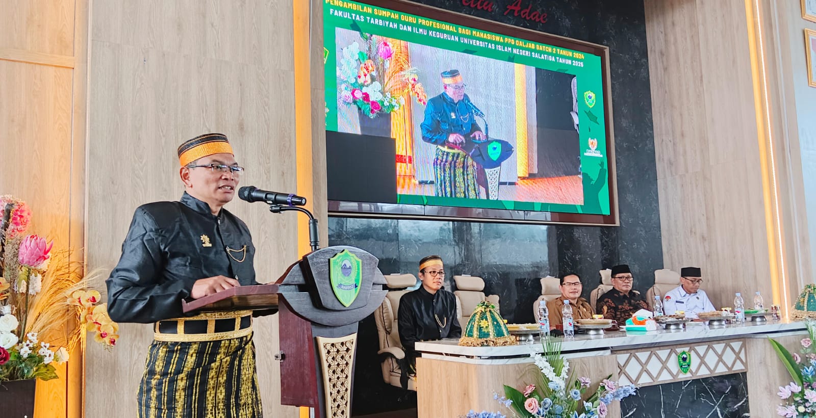 Orasi Ilmiah Prof Rasimin bertema &ldquo;Transformasi Pembelajaran Menuju Pendidikan Bermakna dan Reflektif&rdquo; yang digelar oleh Pemerintah Kabupaten Barru, Rabu (25/6), di Gedung Pelayanan Terpadu Lt 5, Ka