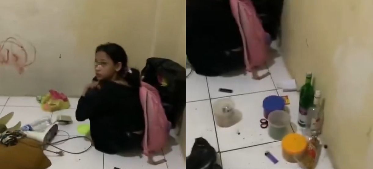 Anak-anak remaja diduga mabok di sebuah kosan videonya ramai di Tiktok.