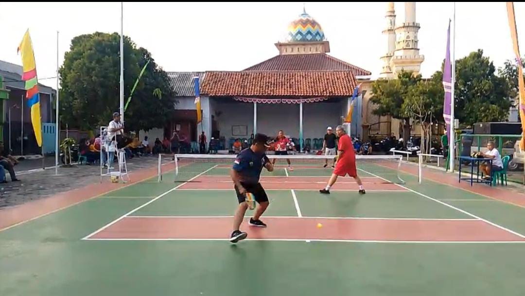 Turnamen tonis di Tlogosari Kulon, Pedurungan, Minggu (29/6) sore.