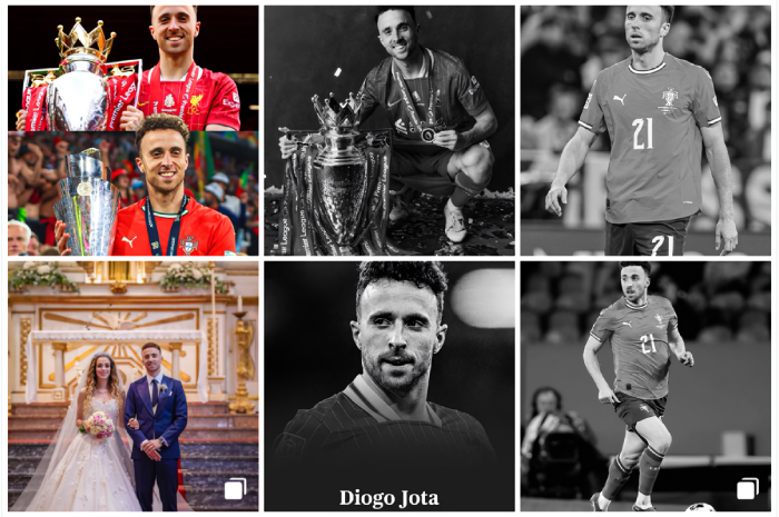 Potret Diogo Jota, bintang Liverpool dan pemain timnas Portugal.