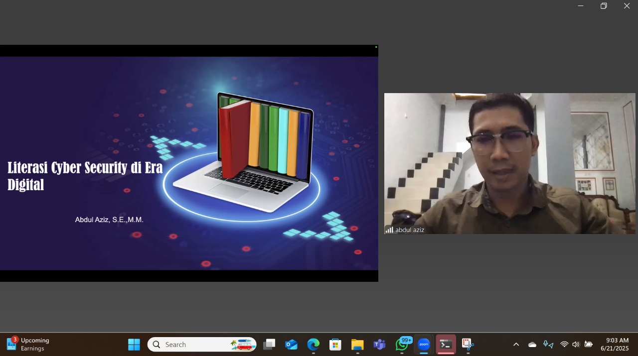 150 mahasiswa Jurusan Keperawatan Poltekkes Kemenkes Semarang mengikuti pelatihan keamanan siber dan perlindungan data bisnis online.