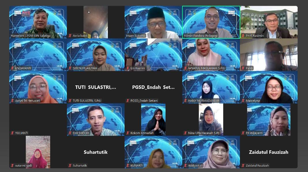 FTIK UIN Salatiga resmi meluncurkan forum Pandora Pedagogi pada Selasa, 8 Juli 2025 melalui Zoom Meeting dan siaran langsung YouTube.
