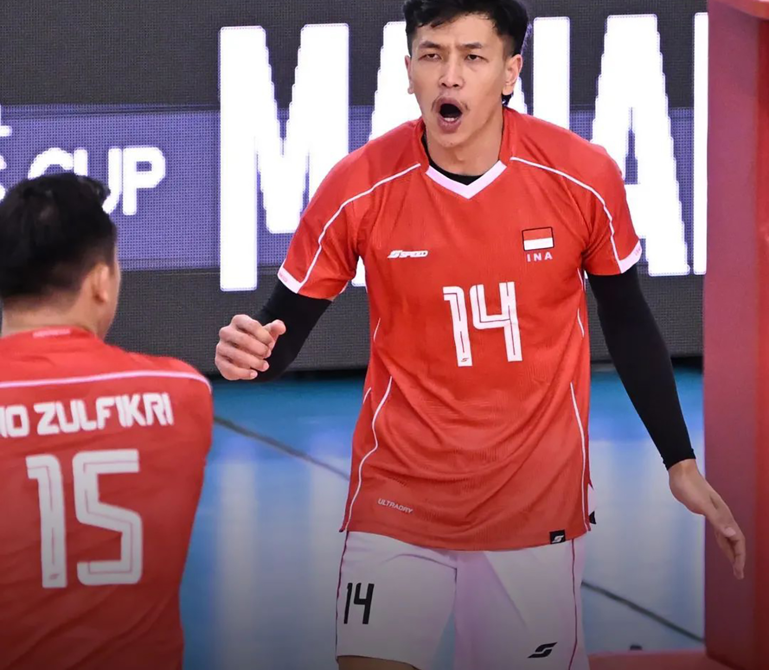 Farhan Halim dan kawan-kawan harus mengakui keunggulan Thailand dengan skor 1-3 (25-22, 22-25, 22-25, 20-25).