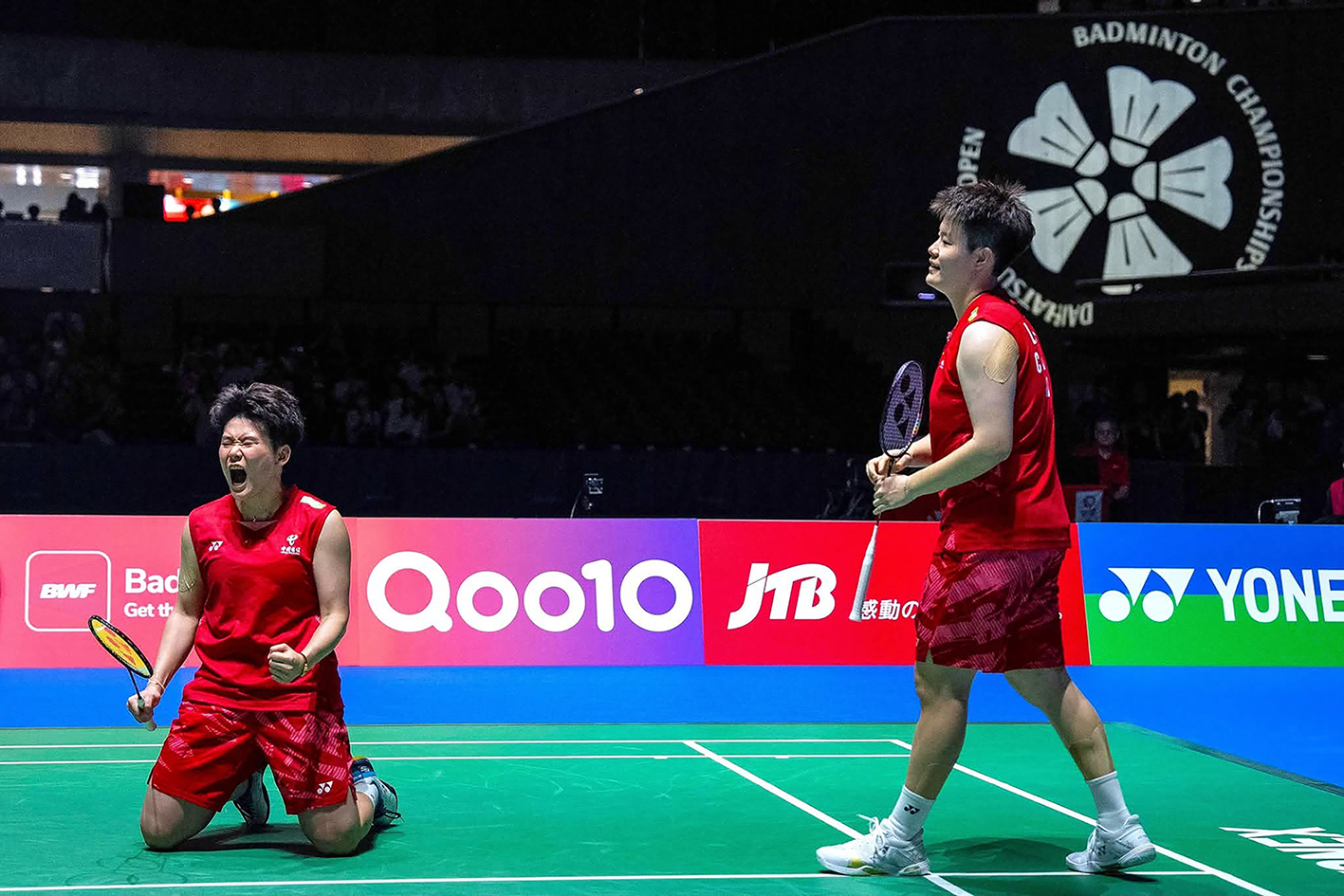 Unggulan satu dari China Liu Sheng Shu/Tan Ning berhasil mengalahkan wakil Malaysia, Pearly Tan/Thinaah Muralitharan 21-15, 21-14 di final Japan Open 2025.