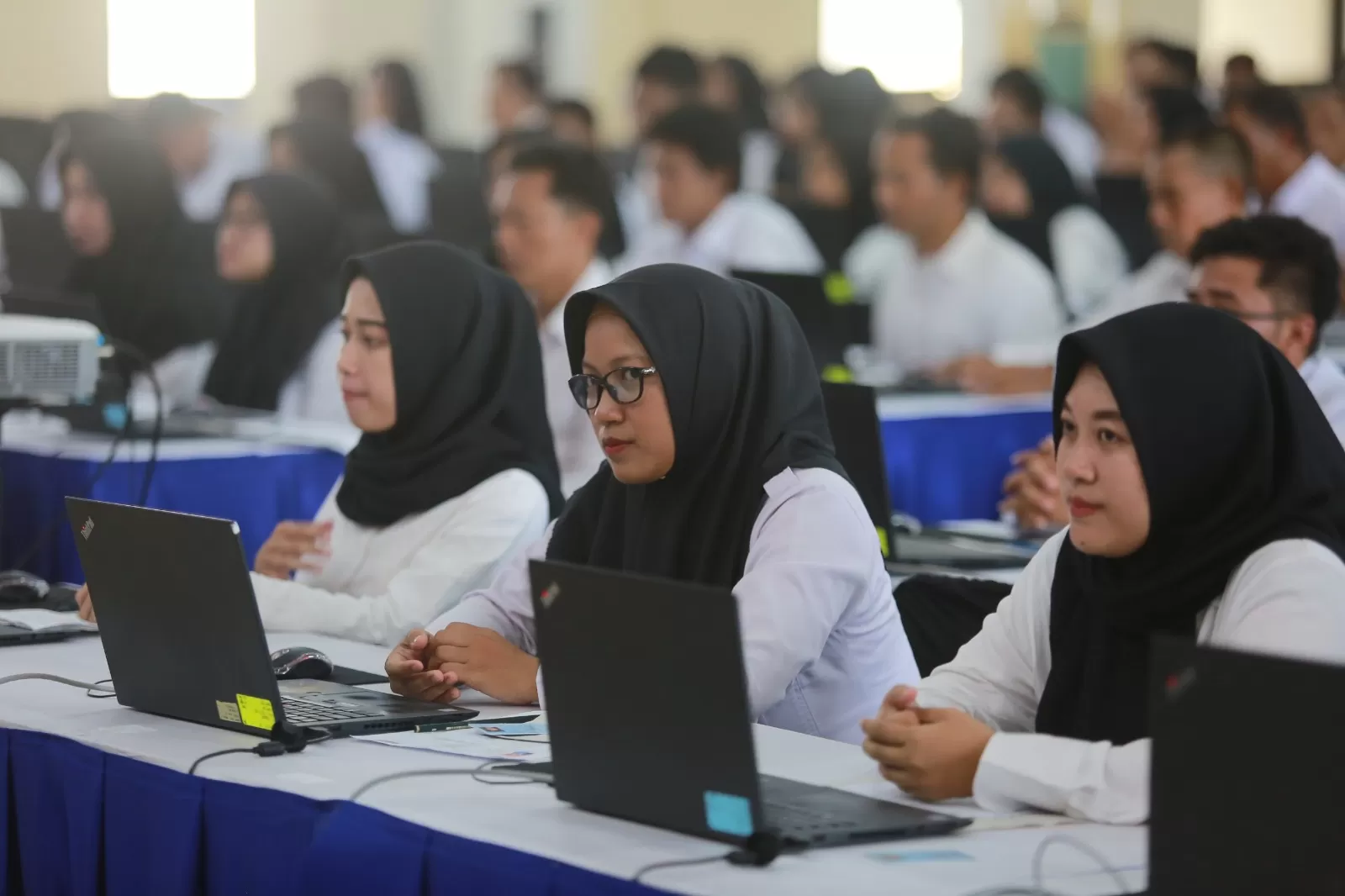 Para calon PPPK ketika mengikuti seleksi kompetensi dasar