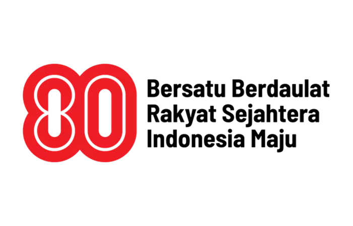 Logo HUT Ke-80 RI 2025