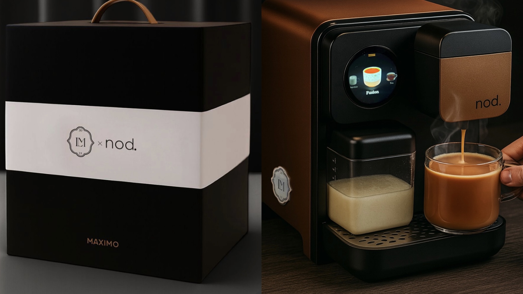 Harga Souvenir Mesin Kopi NOD di Resepsi Luna Maxime