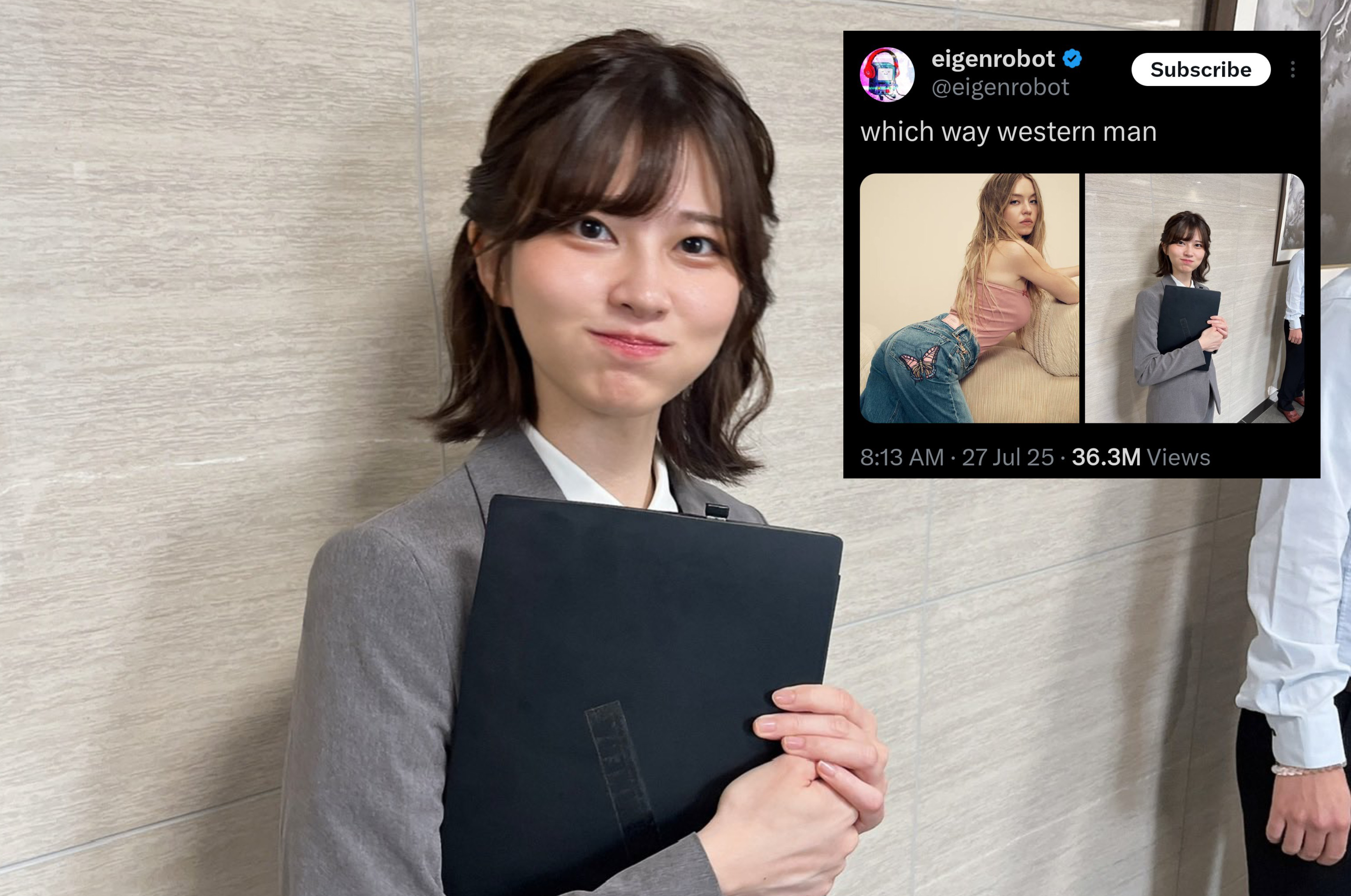 Potret: Araki Saori si Japanese Office Girl yang Viral