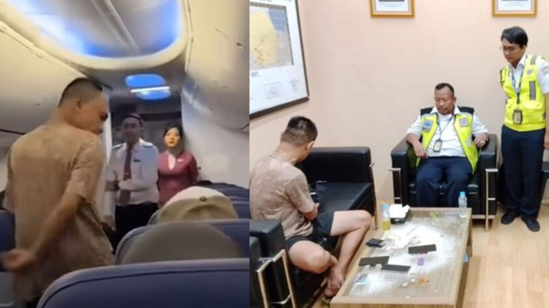 Seorang penumpang pesawat Lion Air Diamankan petugas usai memberikan ancaman adanya bom