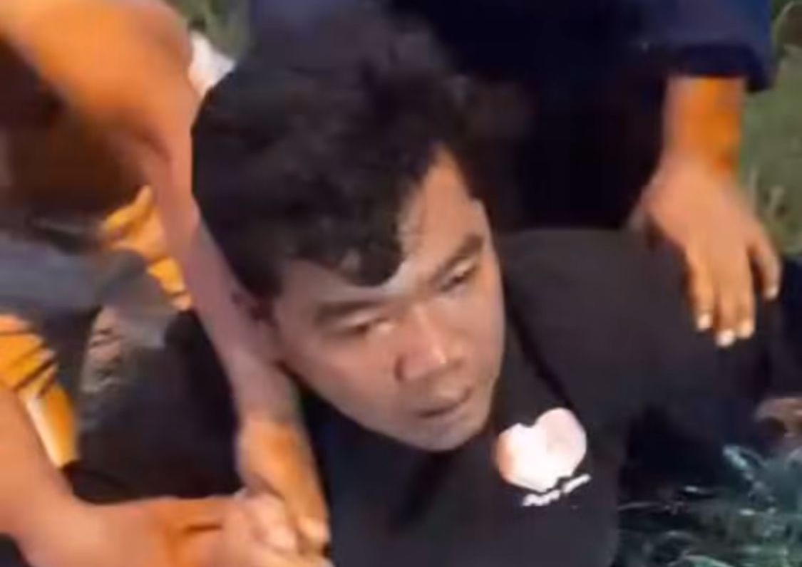 Tampang pelaku jambret saat ditangkap warga di Gunungpati