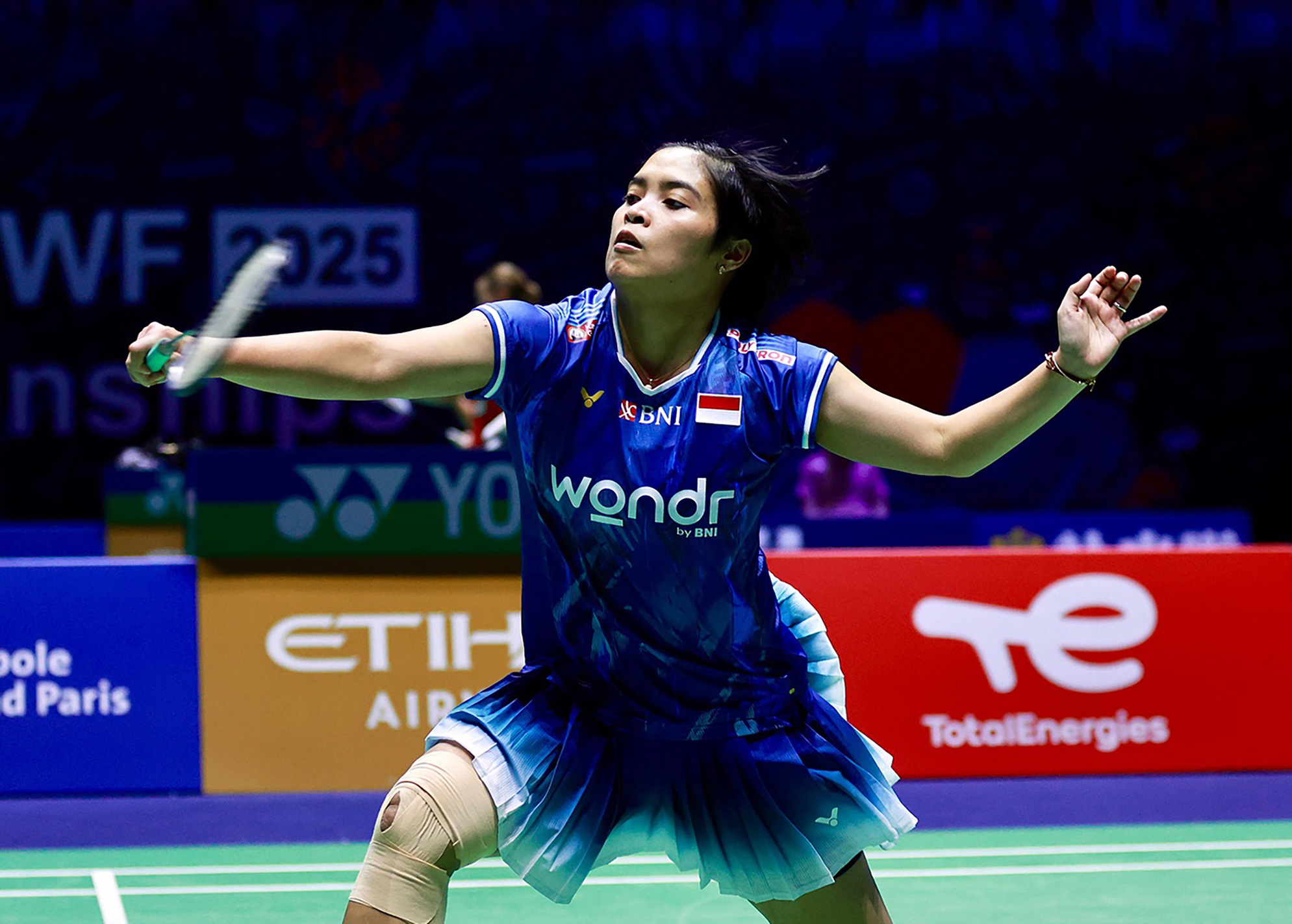 Gregoria Mariska Tunjung melaju ke babak 32 besar setelah mengalahkan wakil Ceko, Petra Maixnerova 21-10, 21-9.