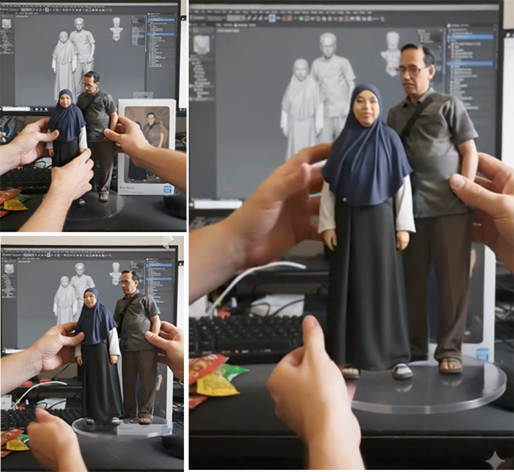Prompt Gemini Miniatur AI dan Cara Untuk Ubah Foto AI Action Figure Bergerak Seperti Video