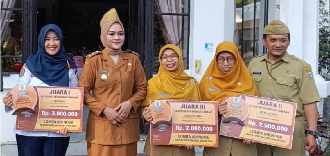 Tiga OPD berhasil menjadi yang terbaik dalam lomba kreatifitas dan inovasi masyarakat (krenova) kategori perangkat daerah tahun 2025.