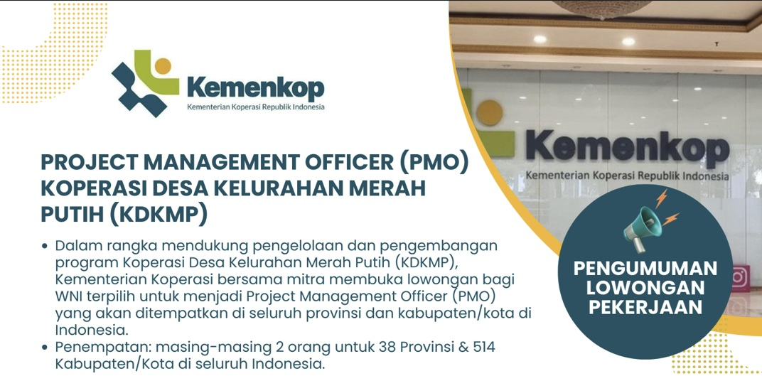 Lowongan koperasi desa merah putih