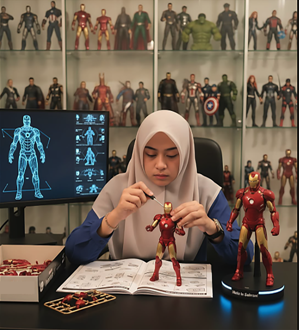 Kumpulan Prompt Gemini Miniatur AI Cara Bikin Jadi Miniatur Action Figure Superhero Iron Man dan Tokoh Marvel Lainnya