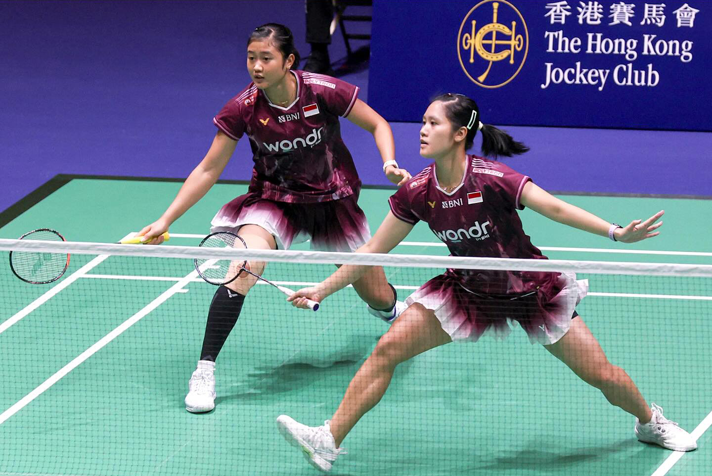 Lanny Tria Mayasari/Amallia Cahaya Pratiwi harus mengakui keunggulan wakil Jepang unggulan keempat Rin Iwanaga/Kie Nakanishi 12-21, 14-21.