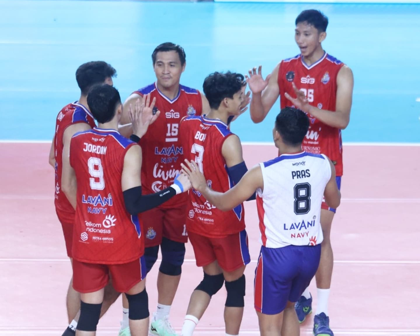 LavAni Navy selangkah lagi menuju final four usai kalahkan DPUPR Rafa Binar Semen Grobogan dengan skor 3-0 (25-21, 25-18, 25-12) di GOR Nambo, Tangerang, Kamis (11/9/2025).