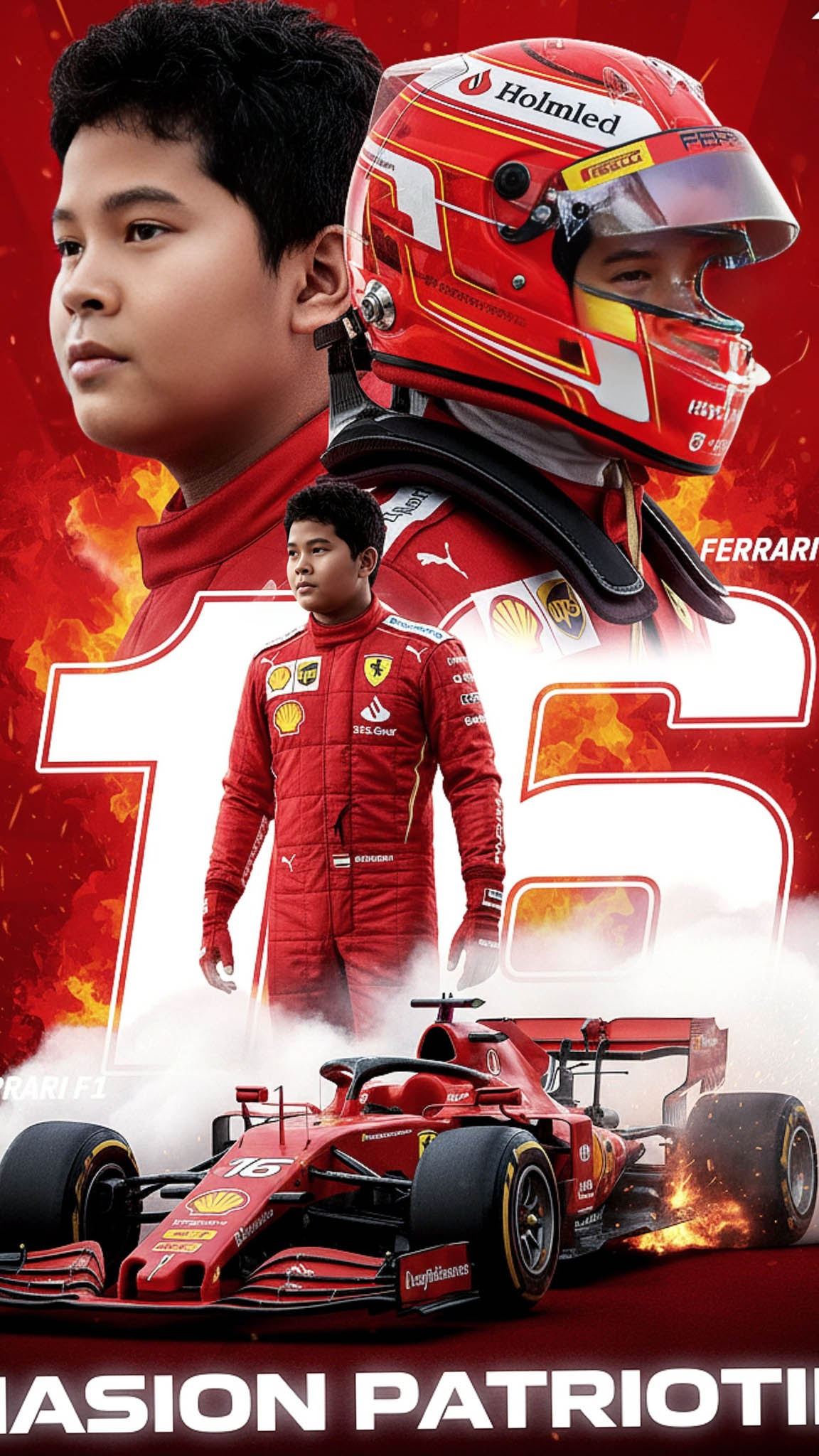 Miniatur AI pembalap mobil F1