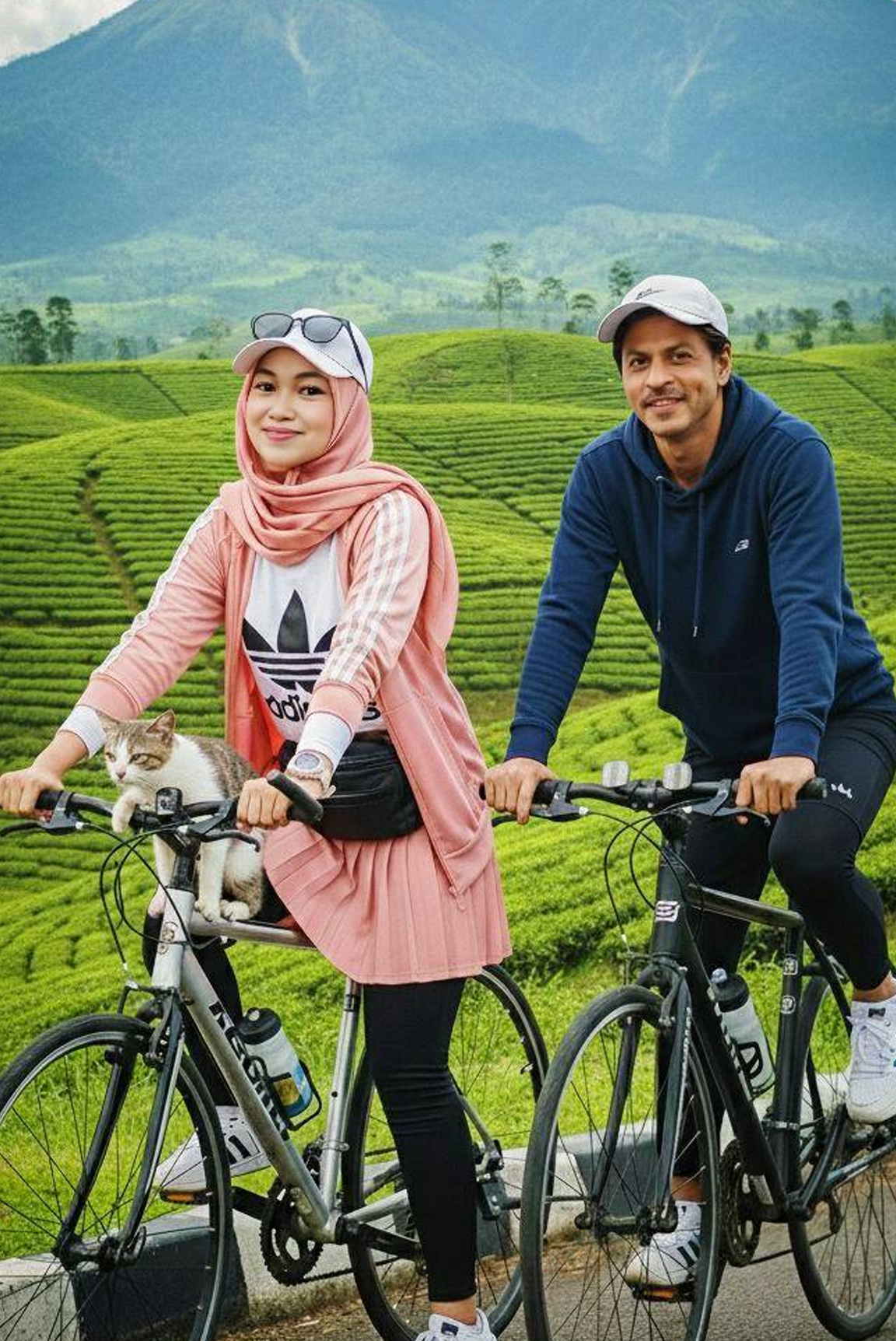 Salah satu penggemar membuat foto AI dengan artis idolanya.