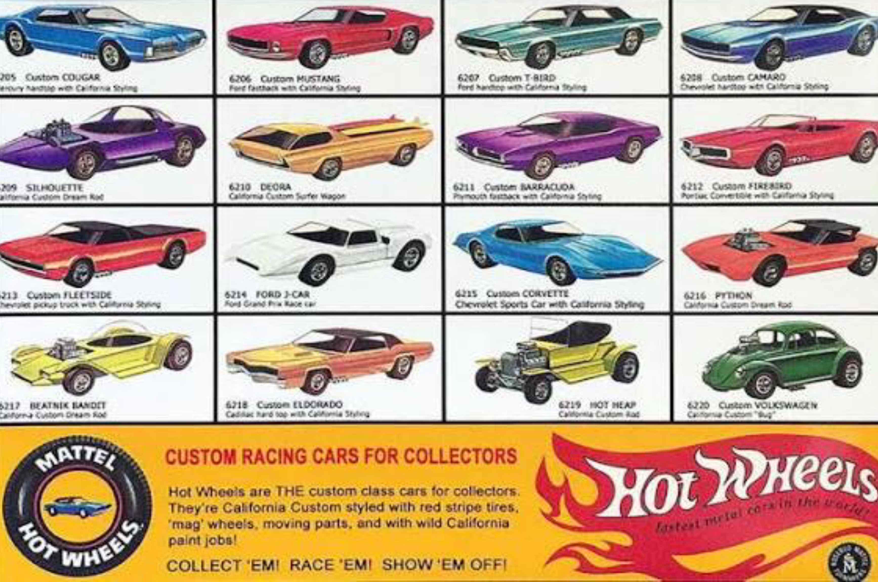 The Original 16, Edisi Rilisan Hotwheels Paling Pertama di Dunia
