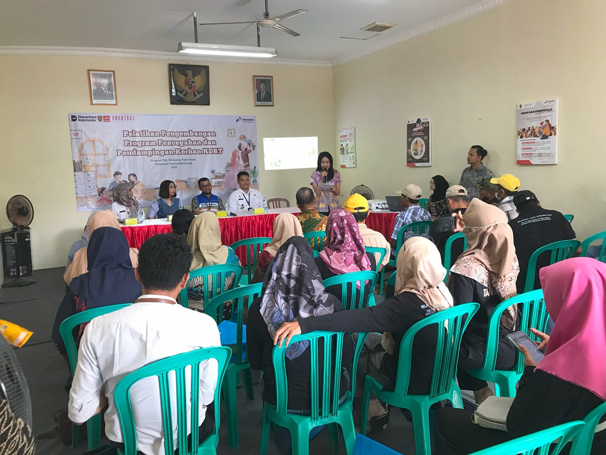 PT Pertamina Patra Niaga Integrated Terminal Semarang menghadirkan Pelatihan Pengembangan Program Pencegahan dan Pendampingan Korban KDRT Hari Rabu (10/09) di Rumah Sehat Pertamina.