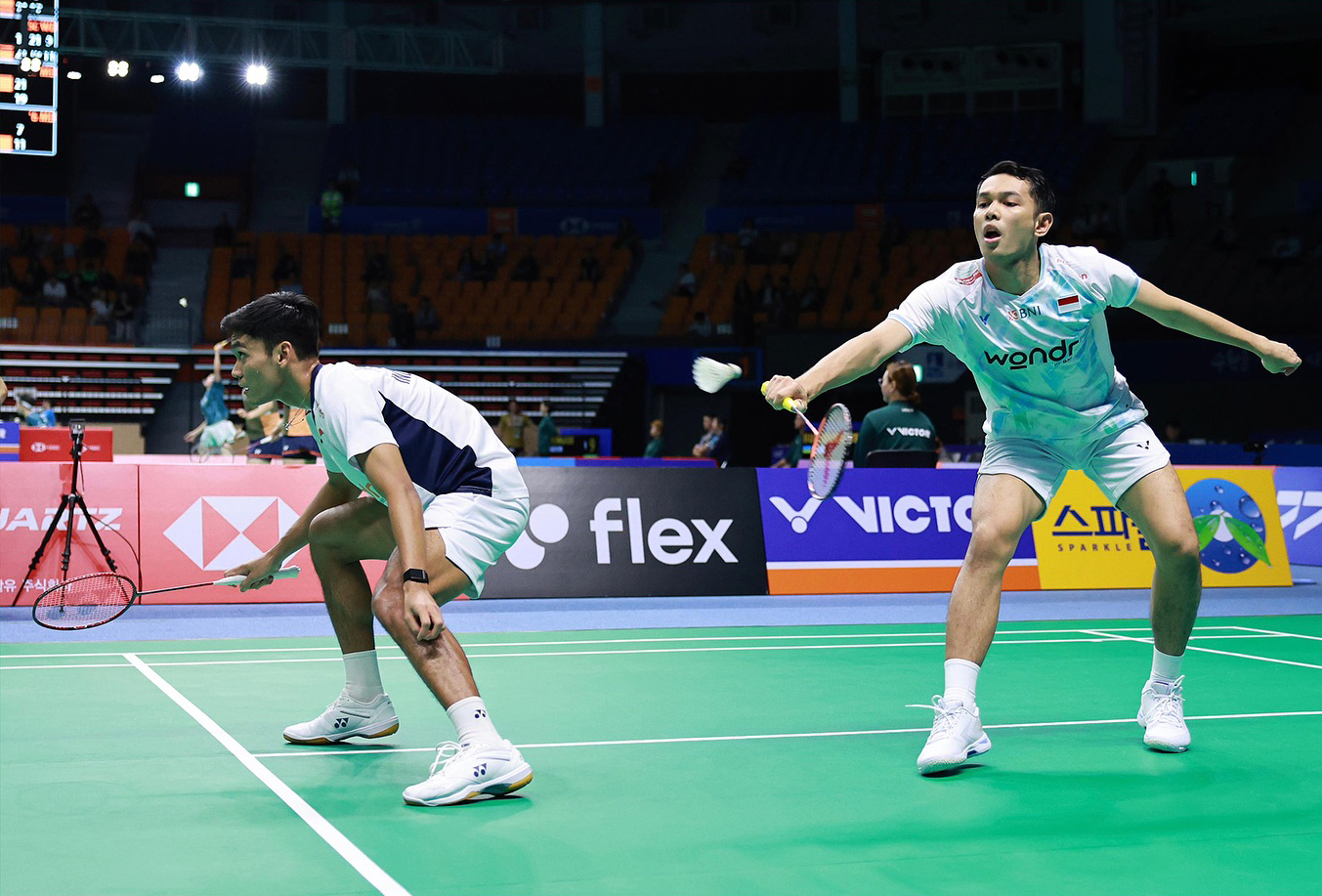 Fajar Alfian/Muhammad Shohibul Fikri melaju ke babak 16 besar Korea Open 2025 usai mengandaskan wakil Malaysia, Nur Mohd A. Ayub Azriyn/Tan Wee Kiong 21-18, 21-12.