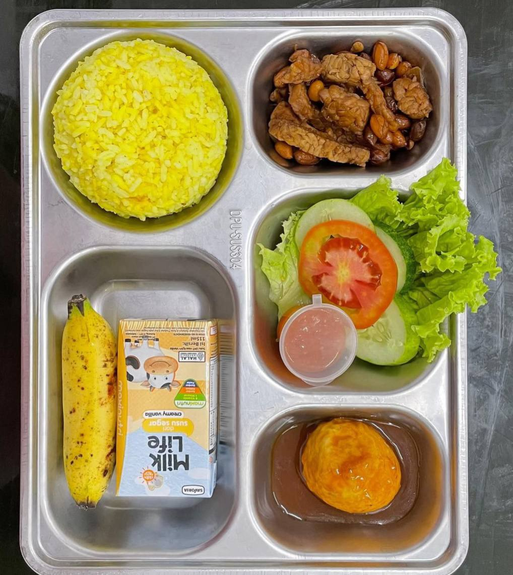 Salah satu menu dalam Makan bergizi Gratis