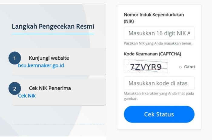 Cara Cek Penerima BSU September 2025