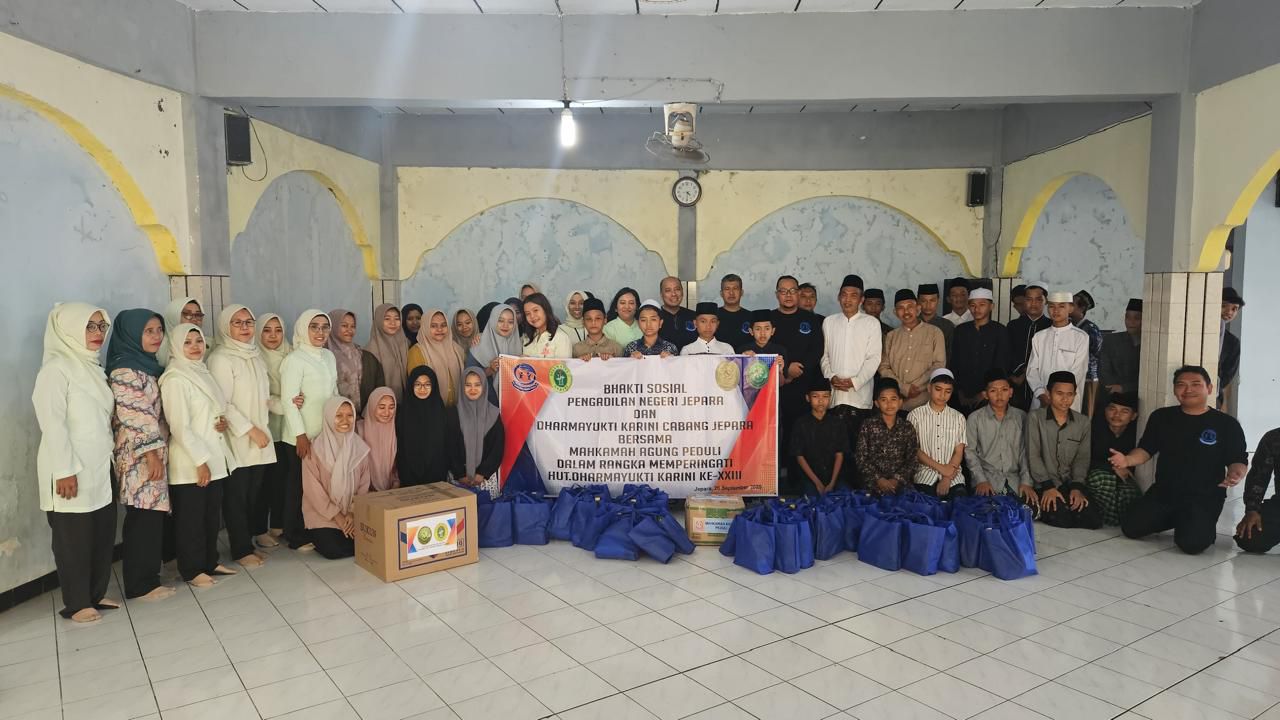 Mahkamah Agung Peduli bersama Pengadilan Negeri Jepara dan Dharmayukti Karini Cabang Jepara Wujudkan Harapan Cerah untuk Anak Indonesia Lewat Aksi Nyata Cegah Stunting