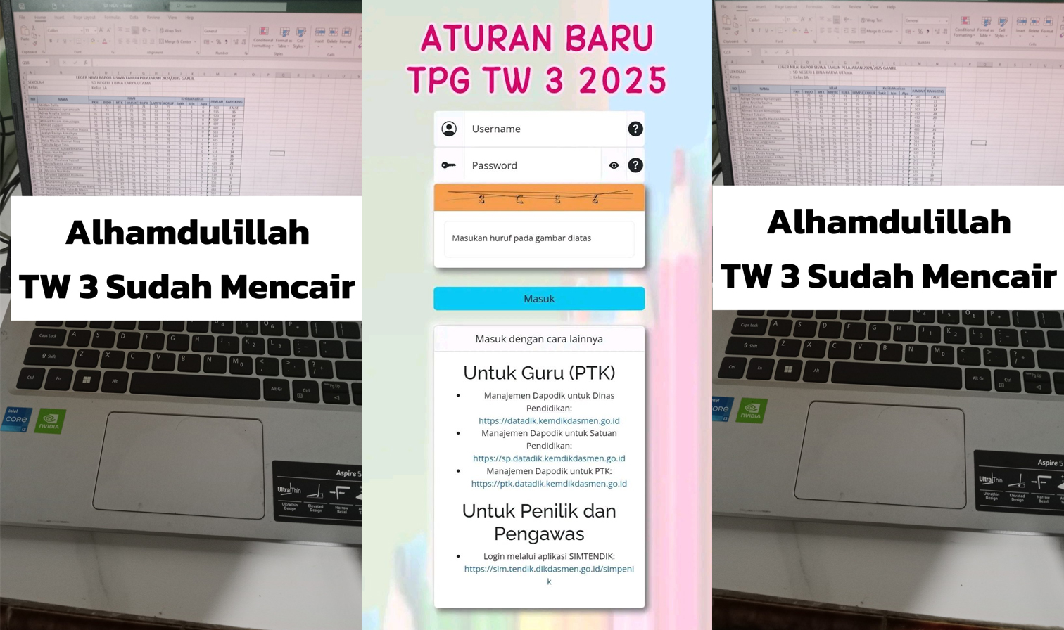 Pencairan TPG Triwulan 3 tahun 2025