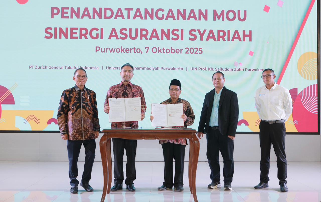 Prudential Syariah menandatangani nota kesepahaman (MoU) dengan Universitas Islam Negeri Prof. K.H. Saifuddin Zuhri Purwokerto (UIN Saizu) dan Universitas Muhammadiyah Purwokerto (UMP).