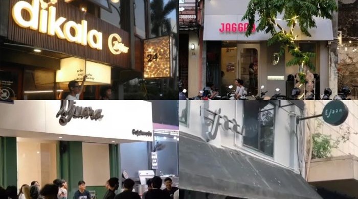 Kumpulan foto beberapa  kafe di sederetan jalan gajah mada, Semarang (Instagram/@at.dikalakopi/@jaggad,id/@kopidjuara/@dailyejaan)